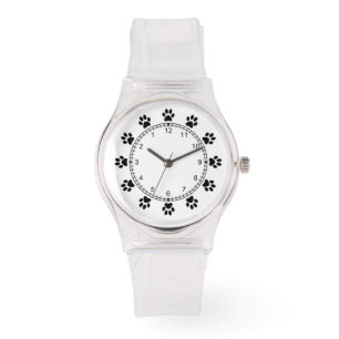 Pet Hund Pfoten Pink mädchenhaft Armbanduhr