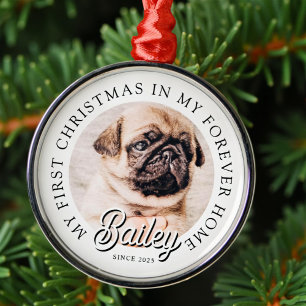 Pet ist mein erstes Weihnachten in ewig Zuhause Mo Ornament Aus Metall