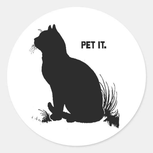 PET IT -.png Runder Aufkleber (Vorderseite)