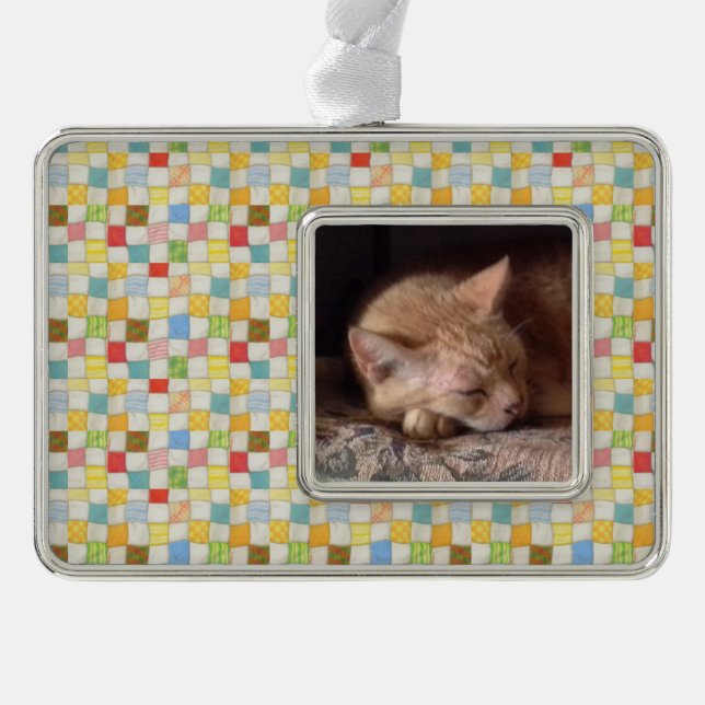 PET-LIEBE Gerahmt, horizontal Rahmen-Ornament Silber (Vorderseite)