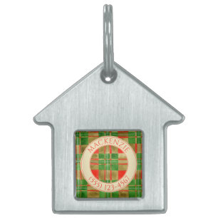 PET LIEBE House Pet Tag - Mac Gregor Tartan Tiermarke