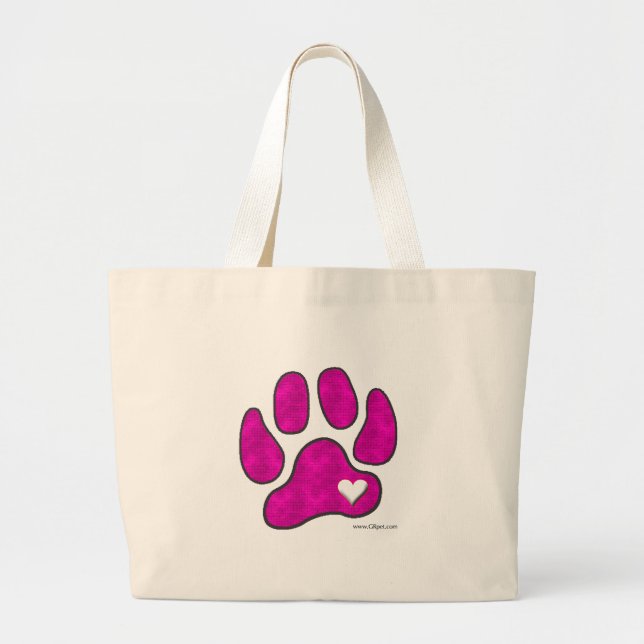 Pet Liebhaber-tragende Taschen-Tasche/rosa Jumbo Stoffbeutel (Vorne)