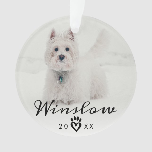 Pet Loss Beileid Keepake Dog Pet Memorial Ornament (Vorderseite)