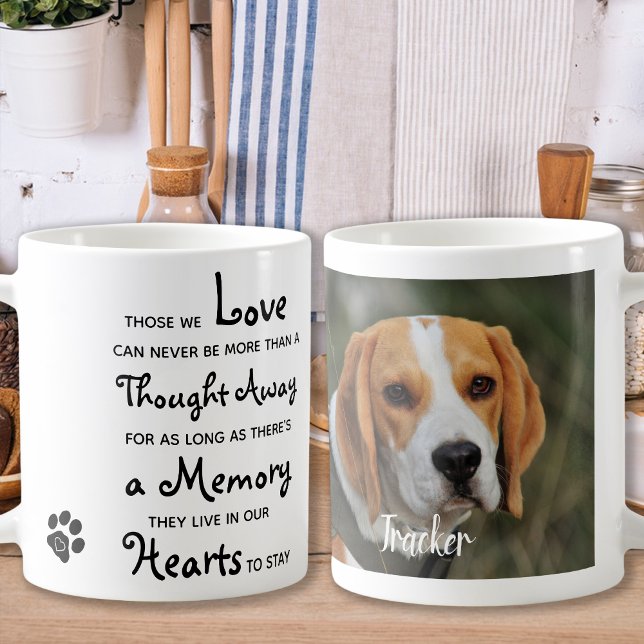 Pet Loss Beileid Keepake Pet Memorial Foto Kaffeetasse (Von Creator hochgeladen)
