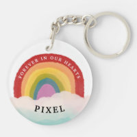 Pet Loss Custom Foto Beileid Geschenk Regenbogenbr