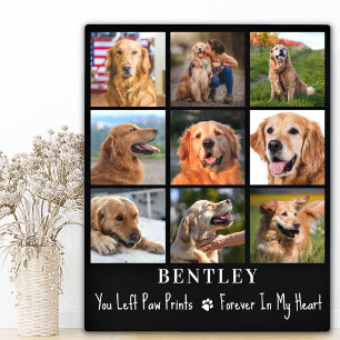 Pet Loss Geschenk Hund Memorial Custom 9 Foto Coll Fotoplatte
