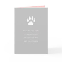 Pet Loss Sidekick Sympathie Karte