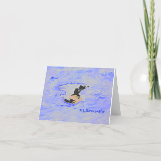 PET LOSS SYMPATHY CARD MIT JESUS UND SCOTTIE DANKESKARTE