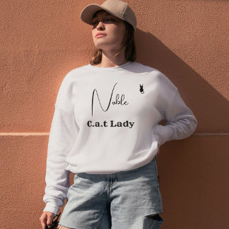 Pet Lover Ash And Black Script Customized Cat Mom Sweatshirt