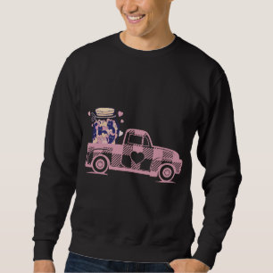 Pet Lover Gift Idee zum Valentinstag Cat Jar Red T Sweatshirt