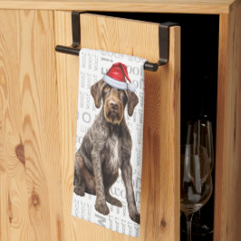 Pet Lover Holiday Drahthaarterrier Pointer Dog Wei Geschirrtuch