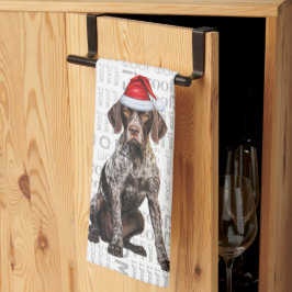 Pet Lover Holiday Kurzhaar Zeiger Hund Weihnachten Geschirrtuch