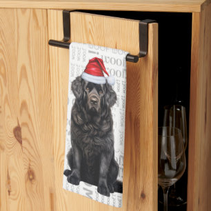 Pet Lover Holiday Neufundland Hund Weihnachten Geschirrtuch