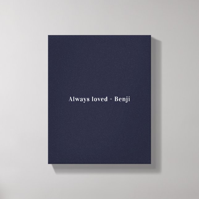 Pet Lover Keepake Leinwanddruck (Vorderseite)