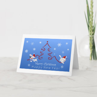 Pet Lovers Christmas, Holiday Greeting Card Feiertagskarte