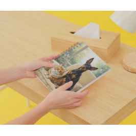 Pet Lovers Notebook - Dog Cat Oil Painting Journal Notizblock