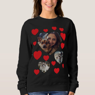 Pet Lover's Sweatshirt mit Rotem Herz individuell
