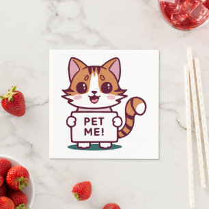 Pet Me Kitty Serviette