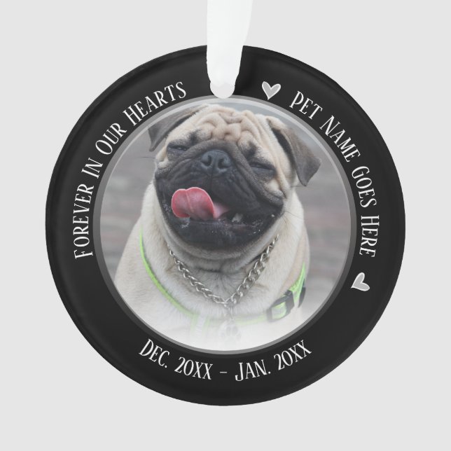Pet Memorial 2 Photo Forever dans nos coeurs (devant)