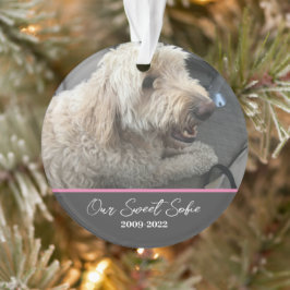 Pet-Memorial Anpassbare Begleithelferverzierung Ornament