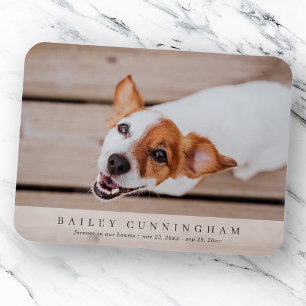 Pet-Memorial Einfache und moderne benutzerdefinier Magnet