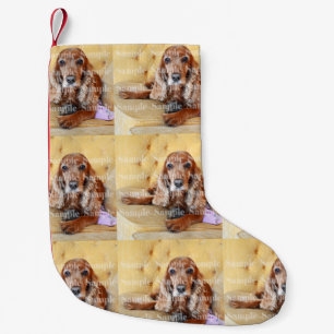 Pet-Memorial Foto PERSONALISIEREN Kleiner Weihnachtsstrumpf
