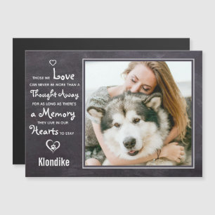 Pet Memorial Keepake Foto Magnet