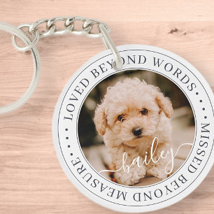 Pet Memorial Love Beyond Words Elegant Chic Photo