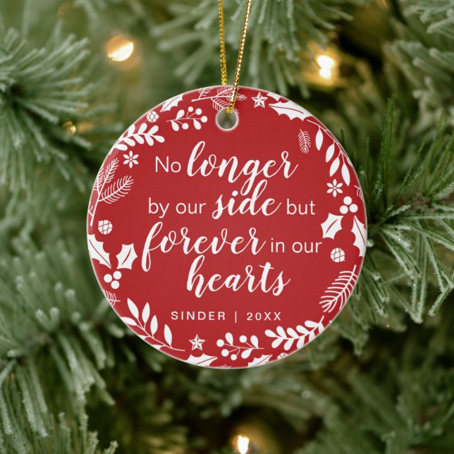 Pet Memorial Personalisiert Holiday Keepake Keramik Ornament (Baum)