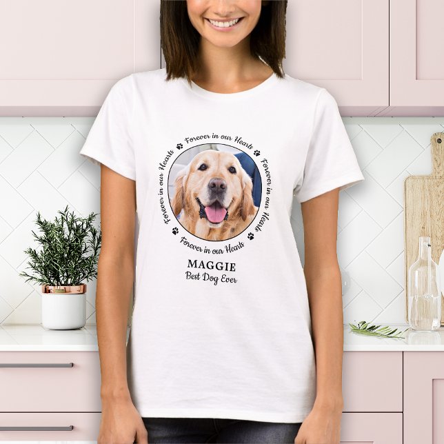 Pet Memorial Pet Loss Personalisiert Hund Foto T-Shirt (Von Creator hochgeladen)