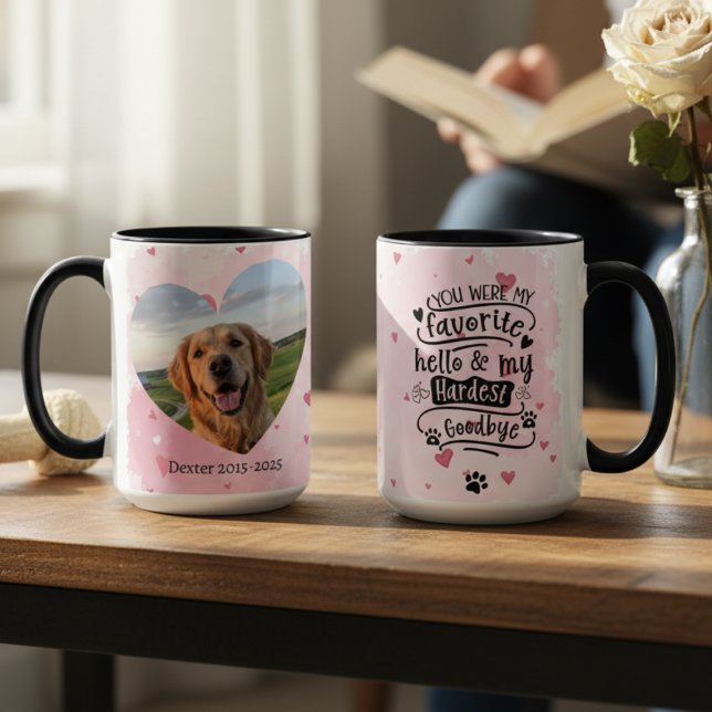 Pet Memorial Photo Coffee Tasse (Pet Photo Memorial coffee mug)