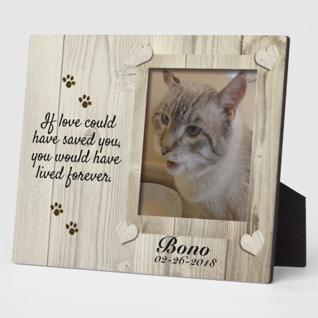 Pet Memorial Plaque Fotoplatte (Seite)