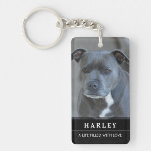 Pet Memorial Porte - clé - Dans Nos Coeurs Poème