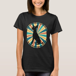 Pet Miniature Pinscher Hund Eigentümer Retro Min P T-Shirt