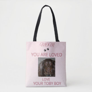 Pet Mom Heartfelt Photo Design Tasche