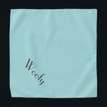 Pet Name Teal Blue Personalized Text Pet Halstuch<br><div class="desc">Baby Blue Bandana, Personalized with your pet's name! Perfekt for any chance. The background color is customizable to any color you desire, as are the font, size and/or color; using the edit menu. Make it your own! When you wear Boagie's cute designs, you are helping to make a difference, beursache...</div>