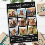 Pet Niedlich Funny Year in Review Hunde Foto Colla Feiertagskarte<br><div class="desc">Die neue Kollektion von Ferienkarten, die sich perfekt für Tierliebhaber und Haustierbesitzer eignet! Unsere "Pawsively Wonderful Year"-Karten zeigen Ihre wütenden Familienmitglieder auf niedliche, moderne und lustige Art und Weise. Diese Karten sind stilvoll und feierlich, mit einer Foto-Collage Ihrer Haustiere das ganze Jahr über. Unsere Karten sind so konzipiert, dass die...</div>