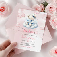 Pet Ours en Peluche Invitation à la Baby Shower Th