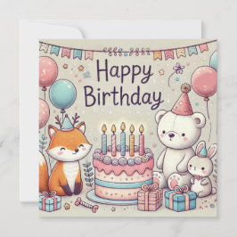 Pet Pals zum Geburtstag Einladung