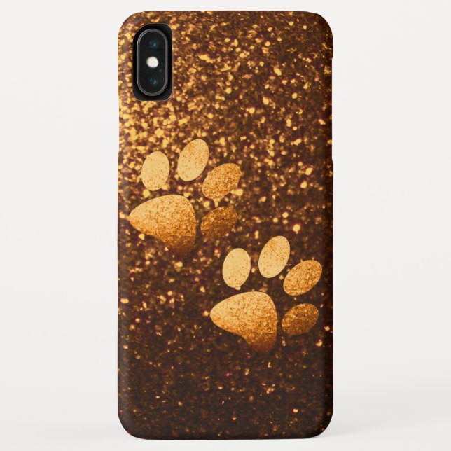 Pet Pate Gold Glitzer auf Kupfer-Glitzer Case-Mate iPhone Hülle (Rückseite)
