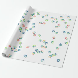 Pet Paw druckt überall Geschenkpapier