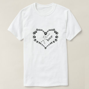 Pet Paw Heart Meine wahre Liebe T-Shirt