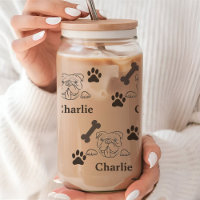 Pet Photo Can Glass Cup Barware personnalisé