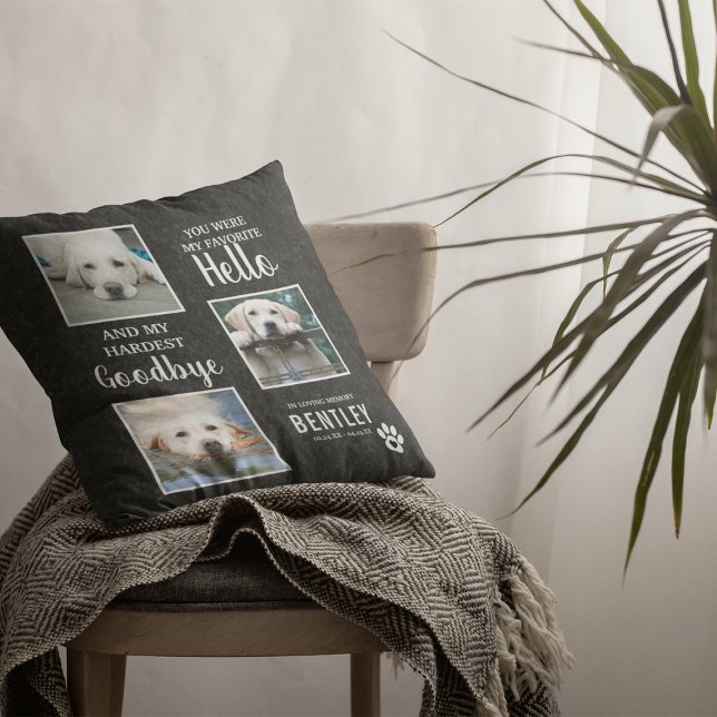 Pet Photo Memorial Dog Keepsake | Pet Loss Kissen (Von Creator hochgeladen)