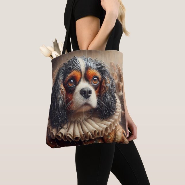 Pet Portrait Hamlet Cavalier King Charles Spaniel Tasche (Von Nahem)