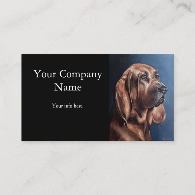 pet portrait painting card visitenkarte (Vorderseite)