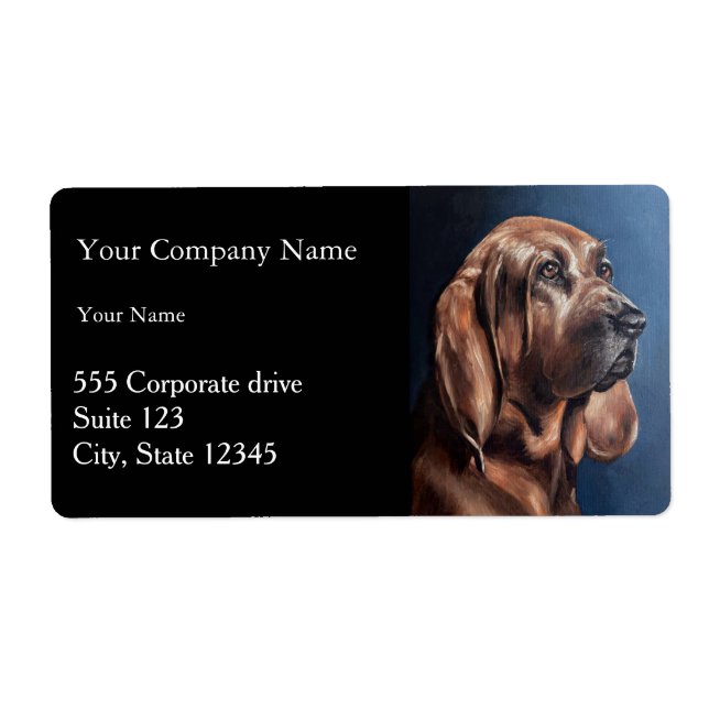 Pet Portrait Painting Return Address Labels (Vorne)