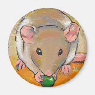 Pet rat bezaubernde niedliche lustige Kunst Kuthei Magnet