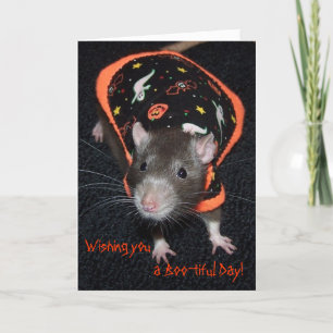 Pet Rat Joah Halloween Card Karte