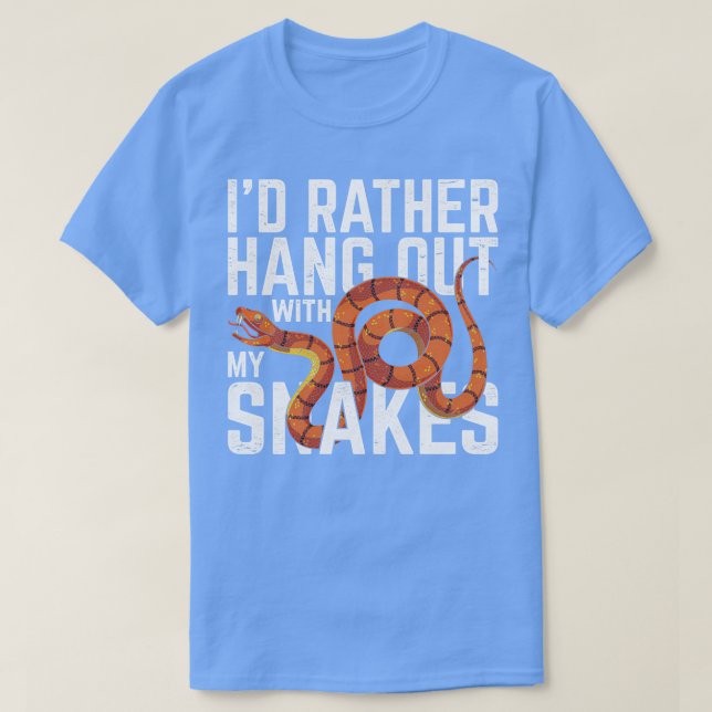 Pet Reptile Lover Funny Snake Lover Tierschlange T-Shirt (Design vorne)